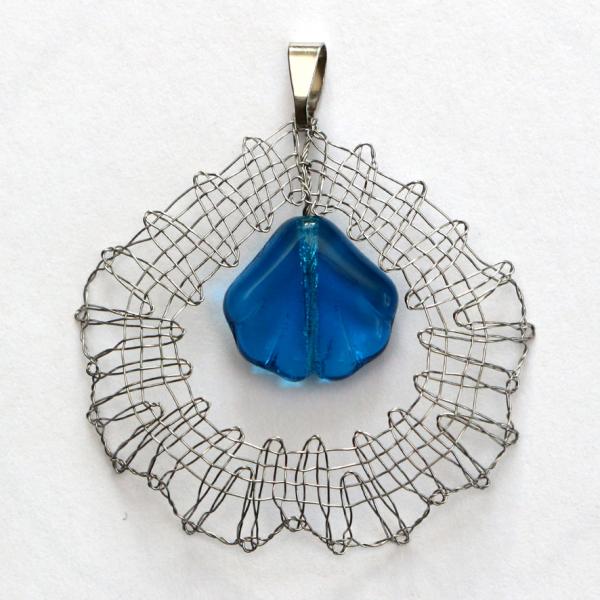 545 Klöppelschmuck Bastelset  „Blaue Muschel"